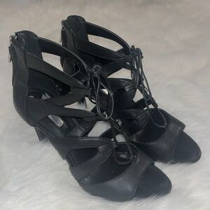 BCBG Generation Black Strappy Dress Heel